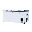 SnoMaster Portable Fridge/Freezer 92.5L Low Profile Dual Compartment AC/DC S/Steel-1