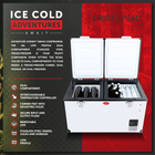 SnoMaster - 66L Low Profile Dual Compartment Portable Fridge/Freezer AC/DC - Stainless Steel (SMDZ-LP66D) in Camping Fridge/Freezer