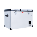 SnoMaster Portable Fridge/Freezer 66L Low Profile Dual Compartment AC/DC S/Steel-3