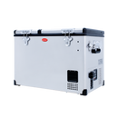 SnoMaster Portable Fridge/Freezer 66L Low Profile Dual Compartment AC/DC S/Steel-1