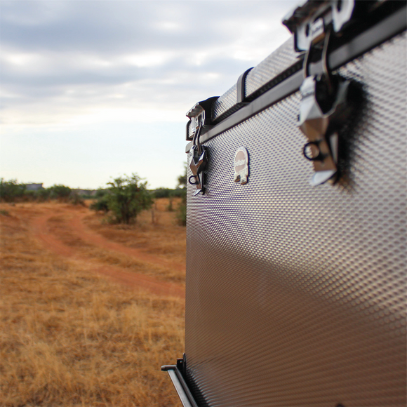 SnoMaster Portable Fridge/Freezer 66L Low Profile Dual Compartment AC/DC S/Steel