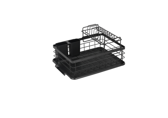 Image of  Casa Catania 401 Dish Drainer 2 Tier Matt Black inHome & Décor,Kitchenware,Kitchen Accessories