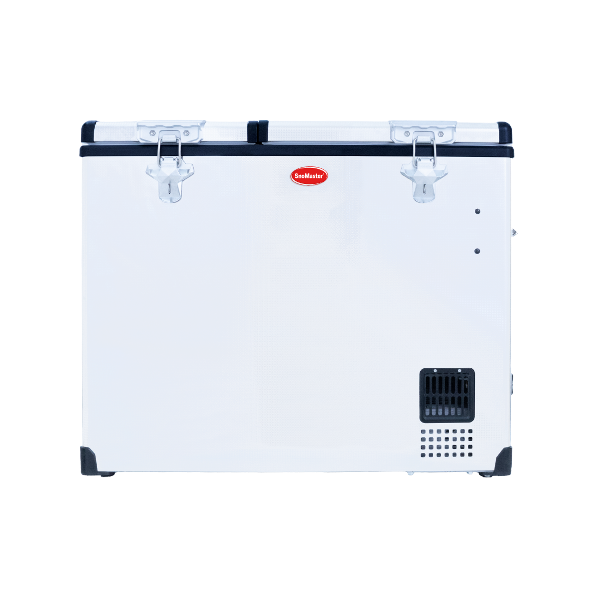 SnoMaster Portable Fridge/Freezer 72L Dual Compartment AC/DC S/Steel