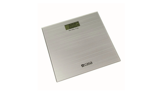Image of  Casa Electronic Bathroom Sparkle Glass Scale Argento inSanware & Bathroom,Bathroom,Bathroom Accessories