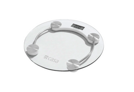 Image of  Casa Electronic Round Glass Scale Clear inSanware & Bathroom,Bathroom,Bathroom Accessories