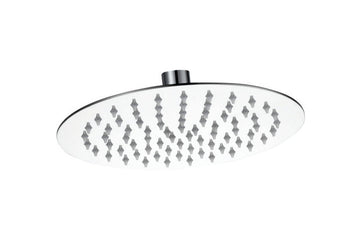 Brescia Round Shower Thin Shower Rose 201 SS 200mm in Shower Heads
