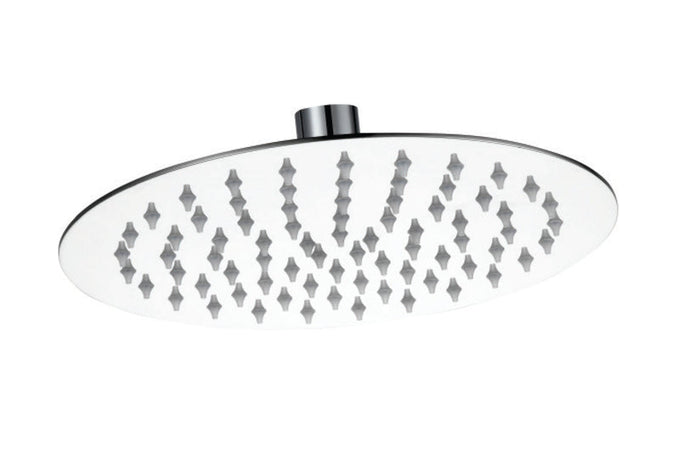 Brescia Round Shower Thin Shower Rose 201 SS 300mm in Shower Heads