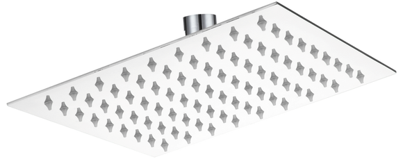 Brevik Square Shower Thin Shower Rose 304 SS 200mm in Shower Heads