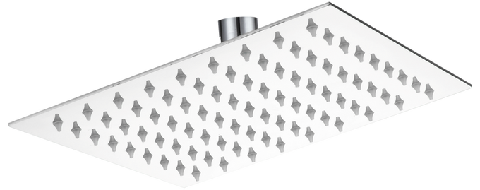 Brevik Square Shower Thin Shower Rose 304 SS 200mm in Shower Heads
