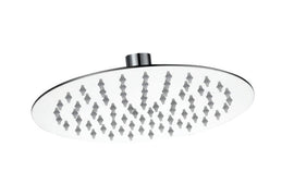 Brevik Round Shower Thin Shower Rose 304 SS 250mm in Shower Heads