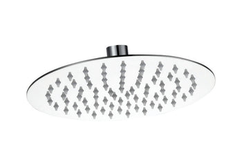 Brevik Round Shower Thin Shower Rose 304 SS 250mm in Shower Heads