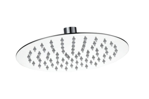 Brevik Round Shower Thin Shower Rose 304 SS 250mm in Shower Heads