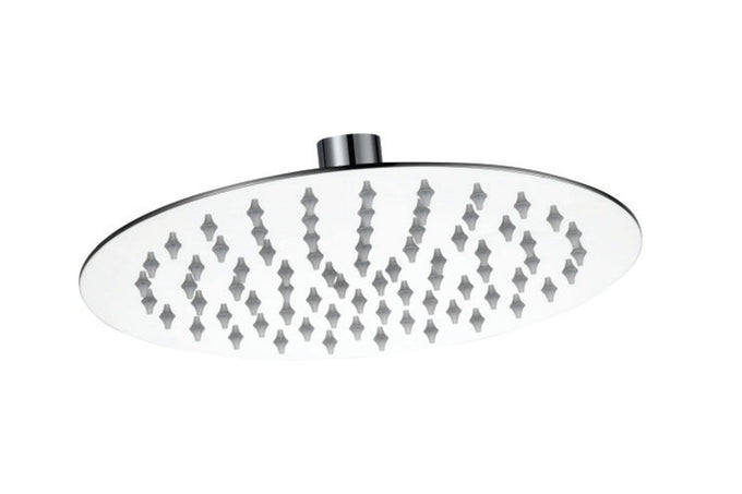 Brevik Round Shower Thin Shower Rose 304 SS 250mm in Shower Heads