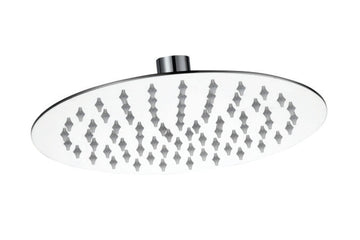 Brevik Round Shower Thin Shower Rose 304 SS 300mm in Shower Heads