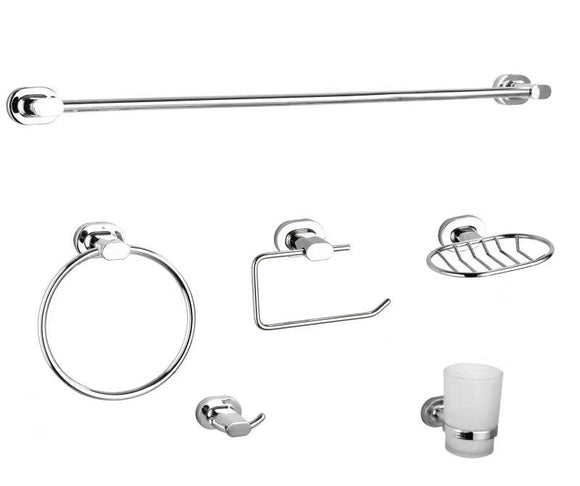 Brescia Bathroom Set 6Pce in Bathroom Accessory Sets