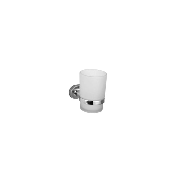 Brescia Tumbler Holder and Glass Cup in Toilet Brushes & Holders