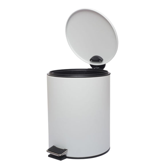 FDB Pedal Bin Soft Close Matte White 5L in Home and Décor