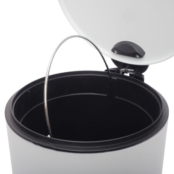 FDB Pedal Bin Soft Close Matte White 5L in Home and Décor