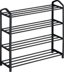 FDB Shoe Rack 4 Tier Black in Home and Décor