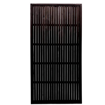Framed Trellis Victoria Panel 1800 X 900mm Black with Vertical Slats
