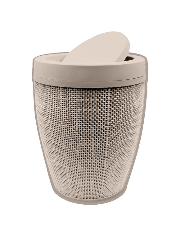 Bathroom Bin Fiber 7L Beige in Bathroom