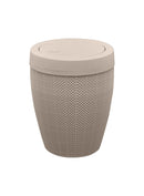 Bathroom Bin Fiber 7L Beige in Bathroom
