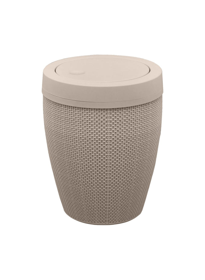 Bathroom Bin Fiber 7L Beige in Bathroom