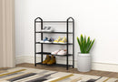 FDB Shoe Rack 5 Tier Black in Home and Décor
