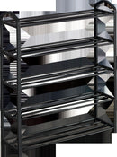 FDB Shoe Rack 5 Tier Black in Home and Décor