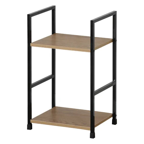 FDB Slim Two Tier Shelf Wild Oak