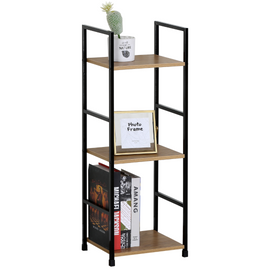 FDB Slim Three Tier Shelf Wild Oak - 0