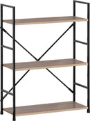 FDB Three Tier Shelf Wild Oak-1