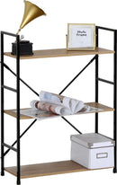 FDB Three Tier Shelf Wild Oak-3