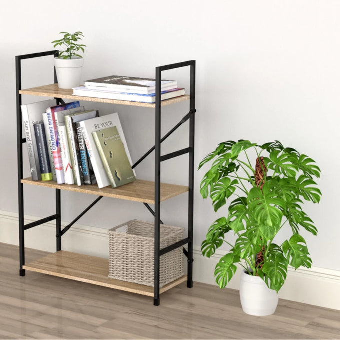 FDB Three Tier Shelf Wild Oak