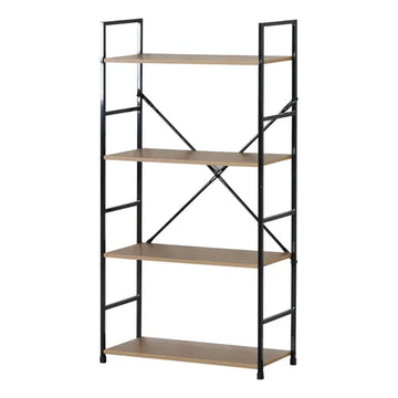 FDB Four Tier Shelf Wild Oak - 0