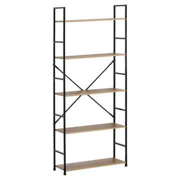 FDB Five Tier Shelf Wild Oak
