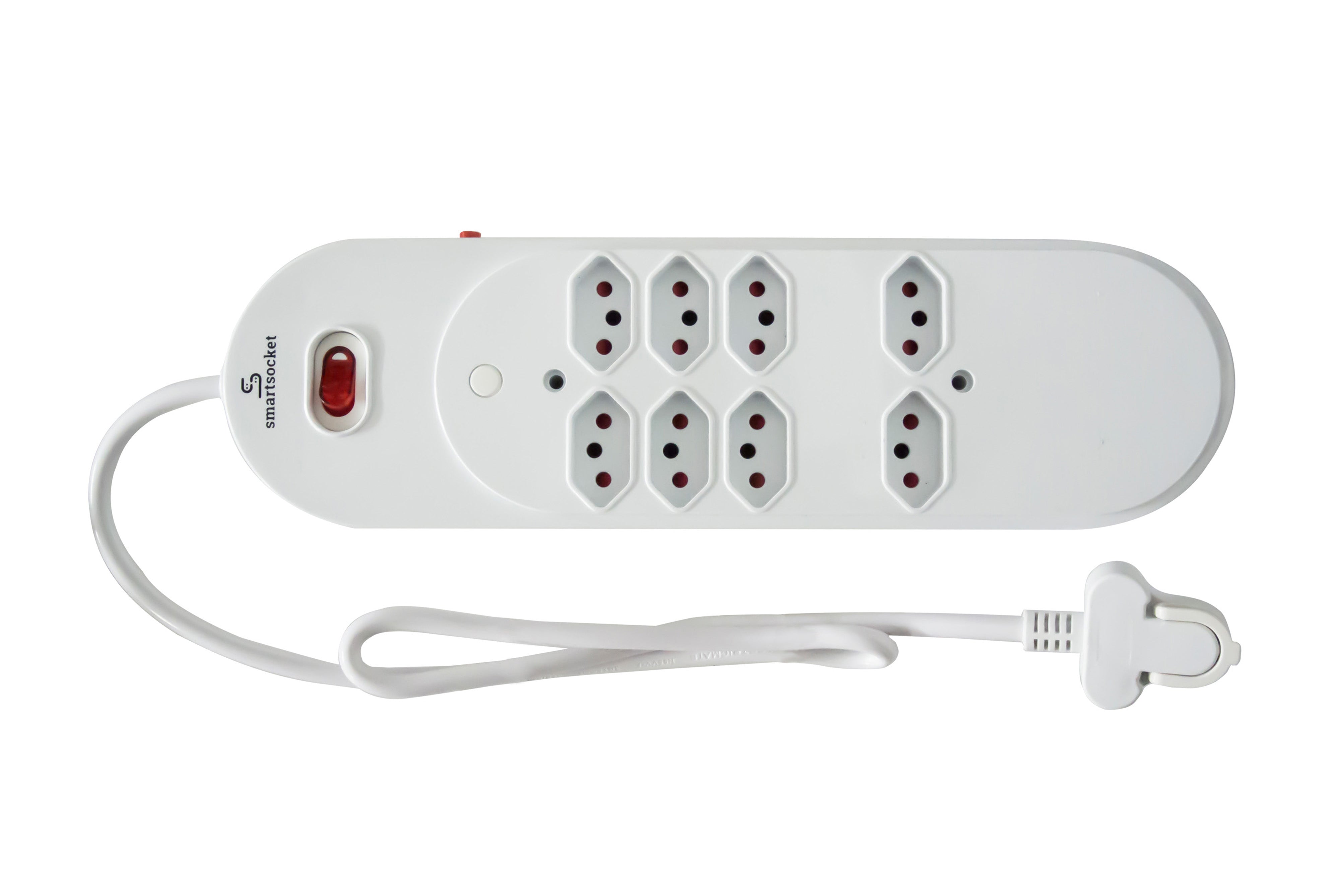 Smartsocket 8 Way Power Board - White