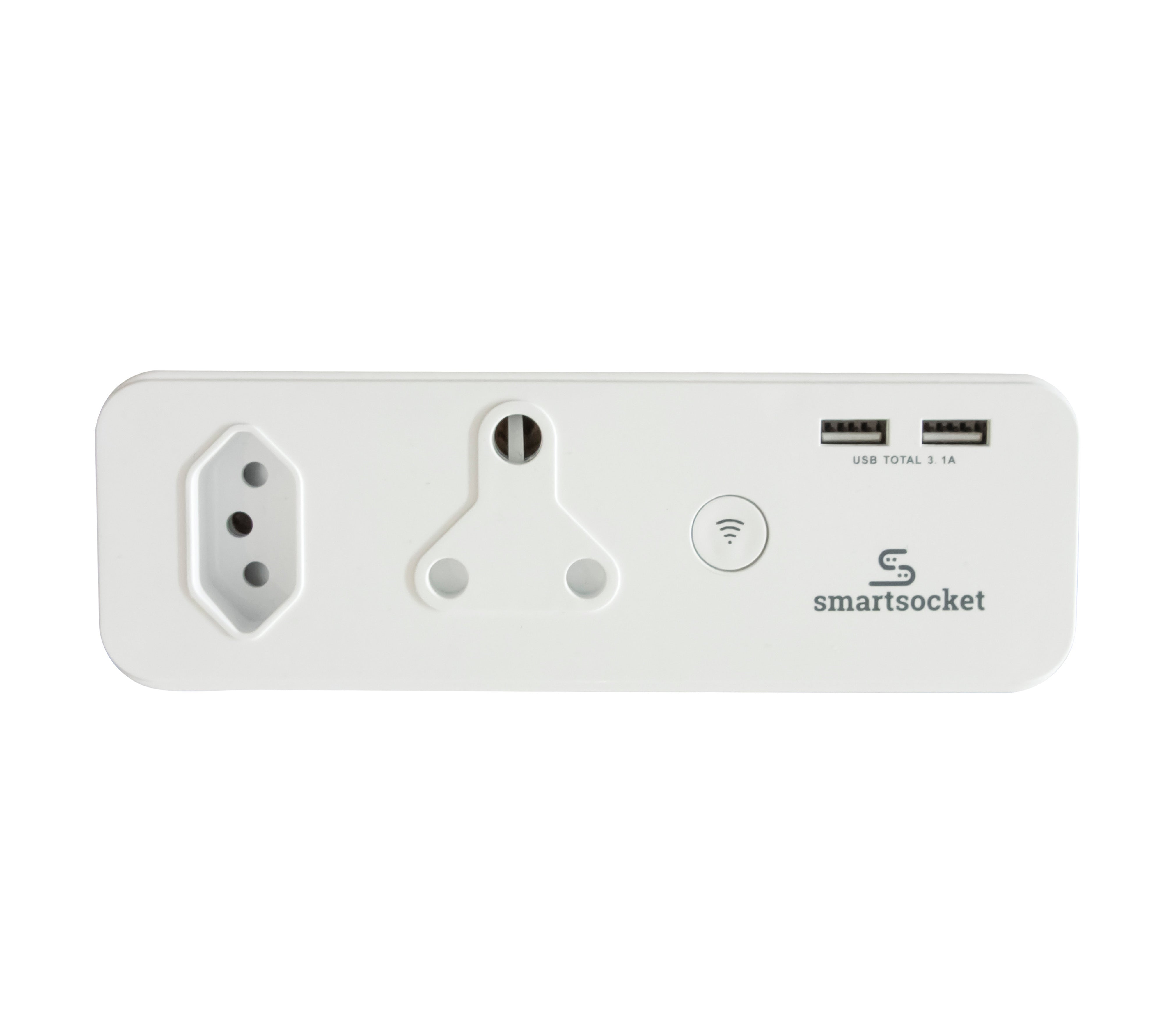 Smartsocket Wi-Fi Power Adaptor 1 X 3Pin Euro + 1 X 16 Amp Socket + 2 X ...