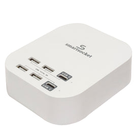 Smartsocket Compact Usb Power Hub 8 Amp(4 X Usb A + 2 X Usb Type C) - White - 0