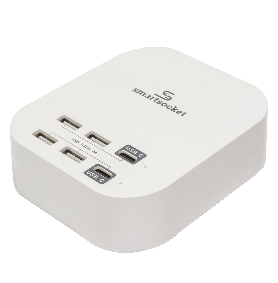 Smartsocket Compact Usb Power Hub 8 Amp(4 X Usb A + 2 X Usb Type C ...