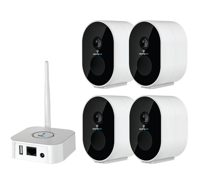 Securityvue Smart Home Nvr Kit With 4X1080P Wireless Rechargeable Cameras Tuya App SVIPCK4