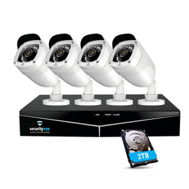 Securityvue Smart Home Professional Hd Cctv Security System 8 Channel Dvr With 4 Cameras SVAHD8-4