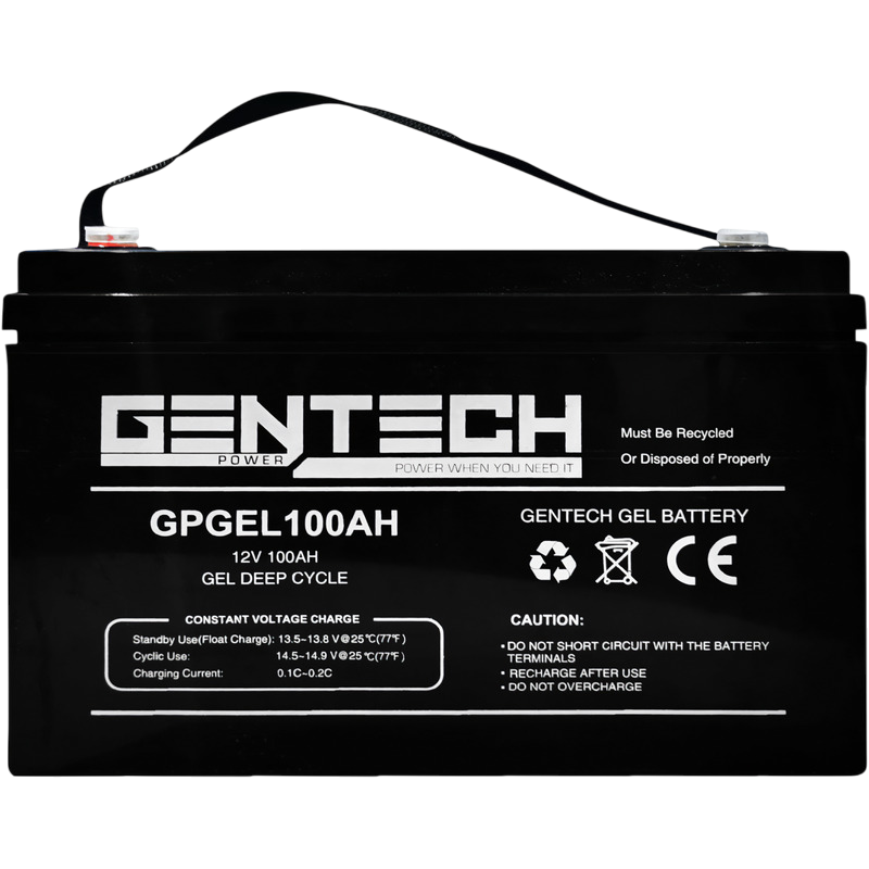 Gentech Power 12 Volt 100 Amp Hour Gel Battery GPGEL12V100AH - 0
