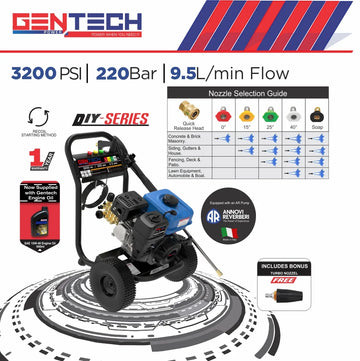 Petrol High Pressure Cleaner 220Bar/3200psi DIY - image 01