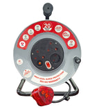 Electricmate 20M 10 Amp High Withlevel Surge Extension Reel - Grey-1