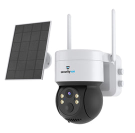 Securityvue 3 Mp Solar Outdoor Camera With Ptz Auto Tracking - White SVSIPC002 - 0