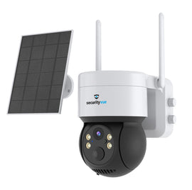 Securityvue 3 Mp Solar Outdoor Camera With Ptz Auto Tracking - White SVSIPC002