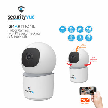 Securityvue Smarthome Wifi Wireless Indoor Camera With Ptz Auto Tracking With Tuya App - 0
