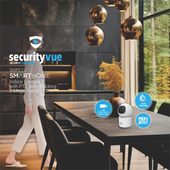 Securityvue Smarthome Wifi Wireless Indoor Camera With Ptz Auto Tracking With Tuya App