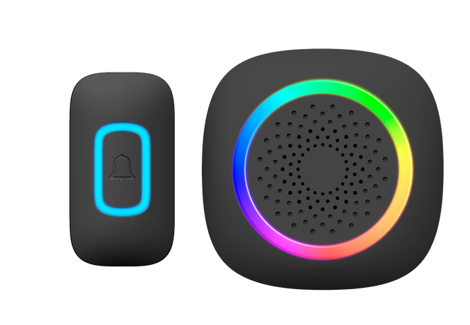 Securityvue Smart Home Wireless Door Chime With Rgb Light 150M Open Air Range SVWDC7